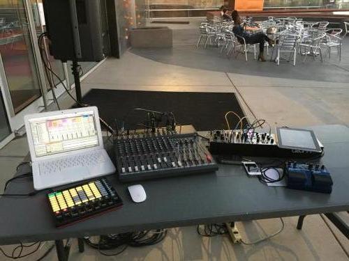 Sound artist Jimmy Peggie at Tempe Center for the Arts